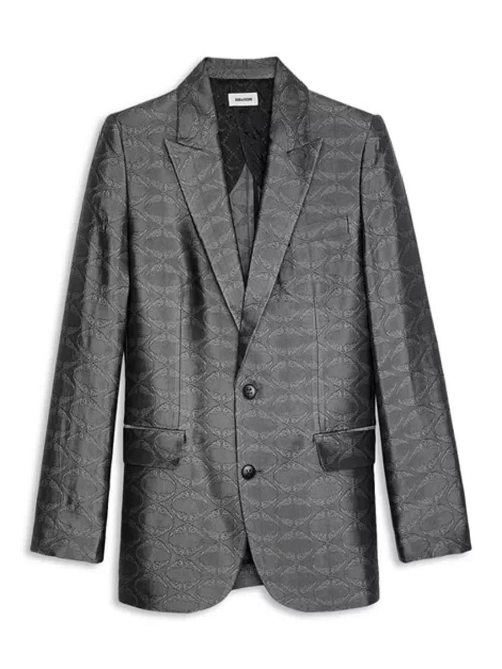 Zadig & Voltaire Vegy Jac Wings Jacquard Blazer NWT Gray Size 42 US 10